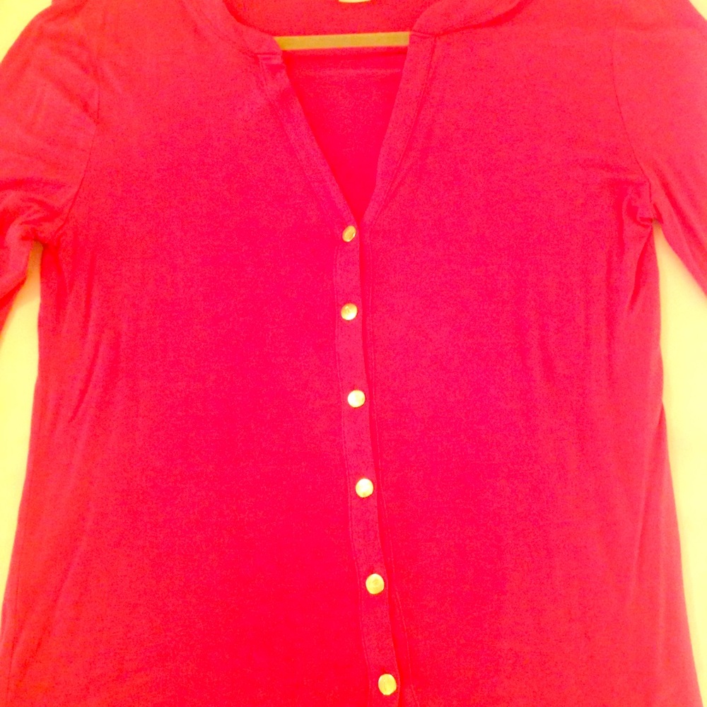 New Haley and the Hound fuchsia knit top size L